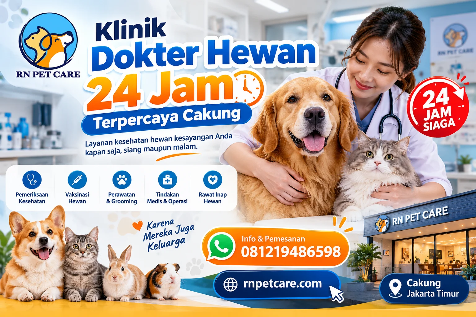 Klinik Dokter Hewan 24 Jam Terpercaya Cakung