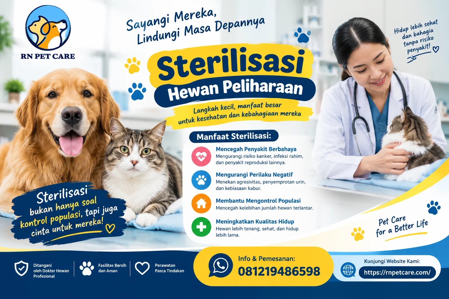 Dokter Hewan Jelaskan Manfaat Sterilisasi pada Hewan