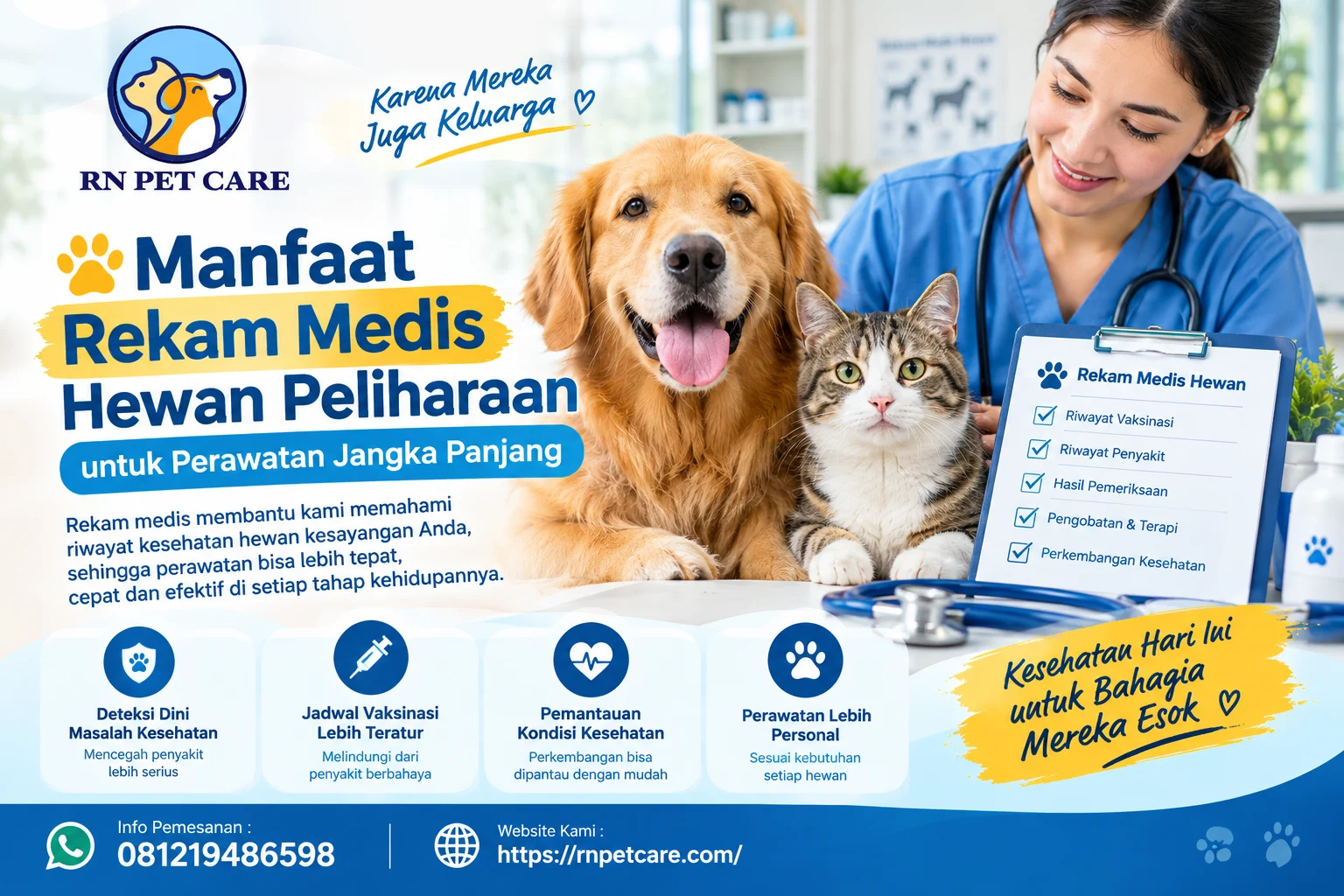 Manfaat Rekam Medis Hewan Peliharaan untuk Perawatan Jangka