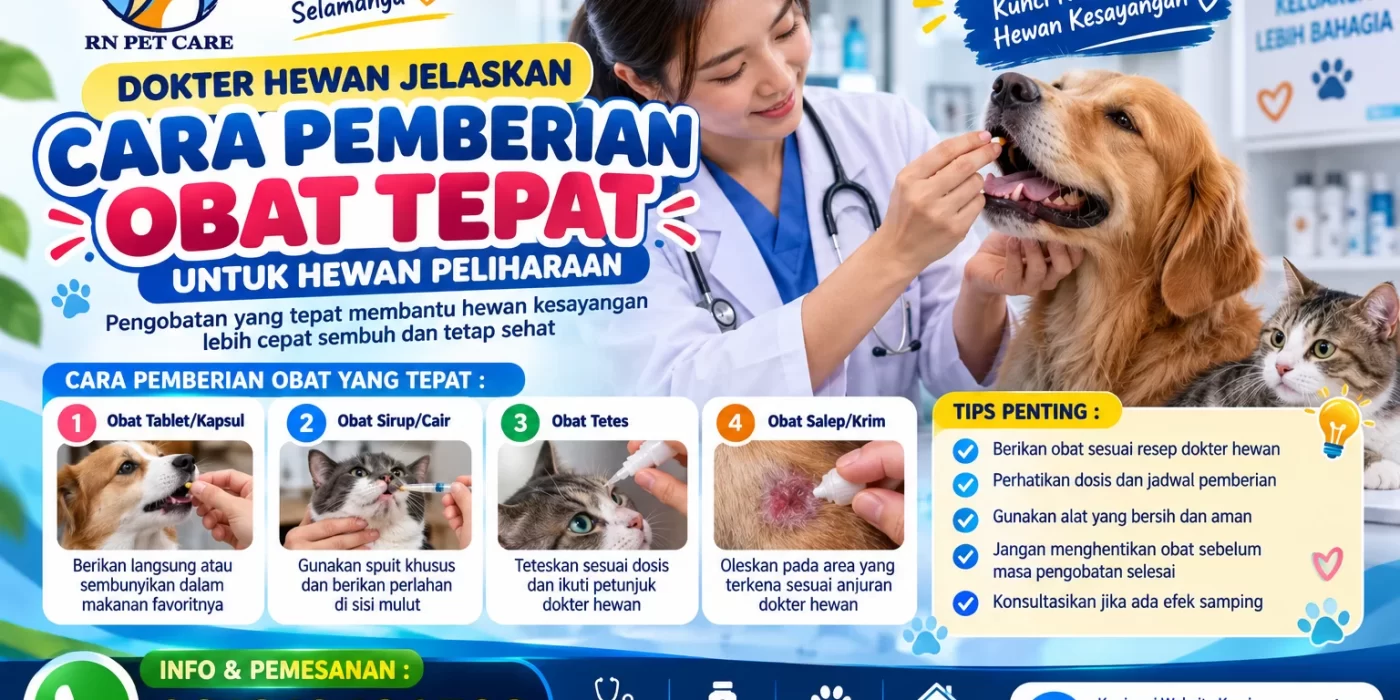 Dokter Hewan Jelaskan Cara Pemberian Obat Tepat