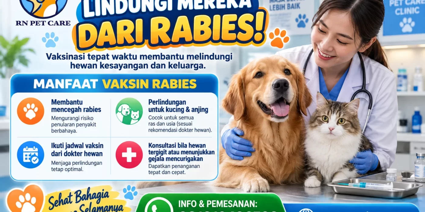 Manfaat Vaksin Rabies untuk Kucing dan Anjing